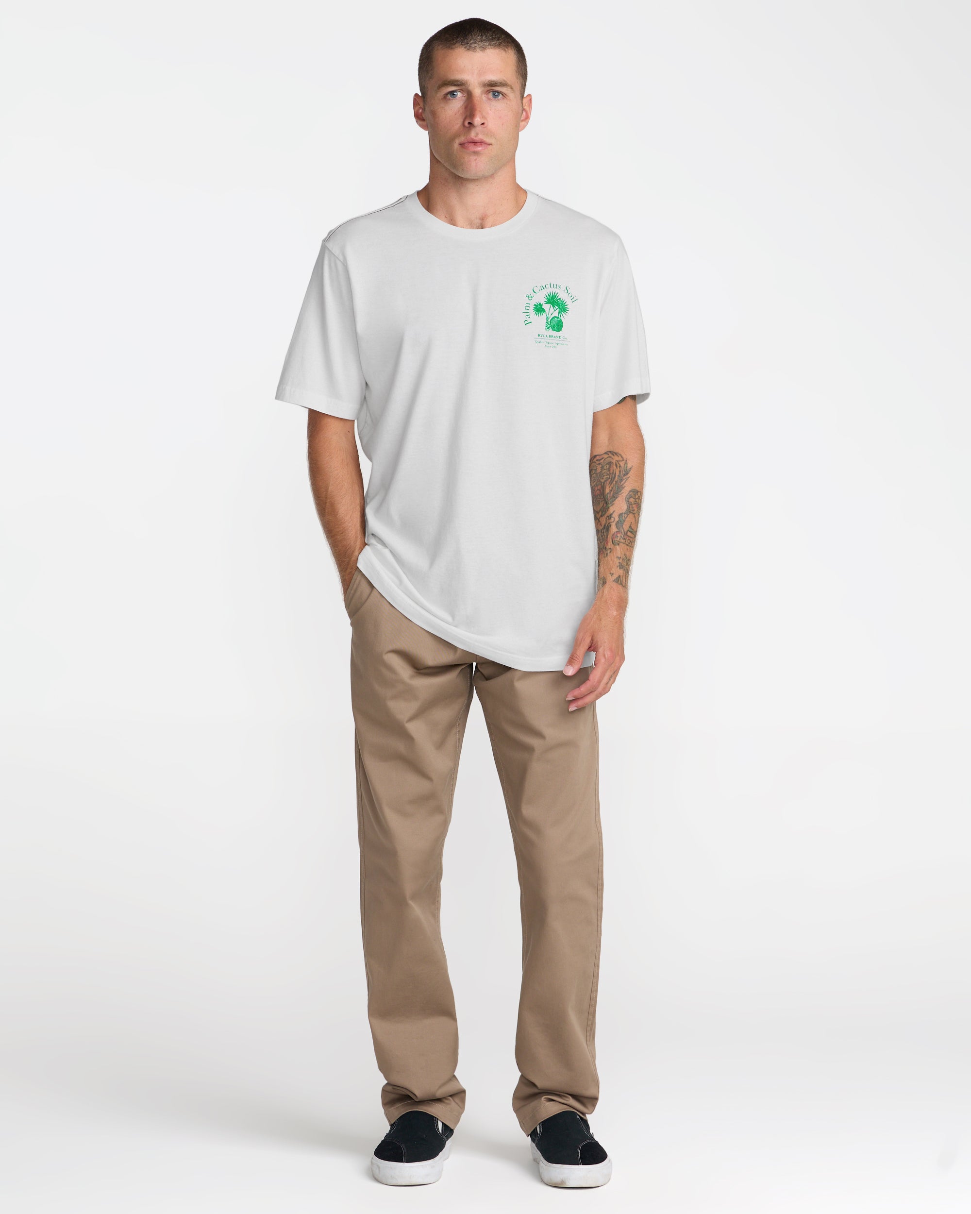 Soil Co Short Sleeve Tee - Antique White | RVCA on sale