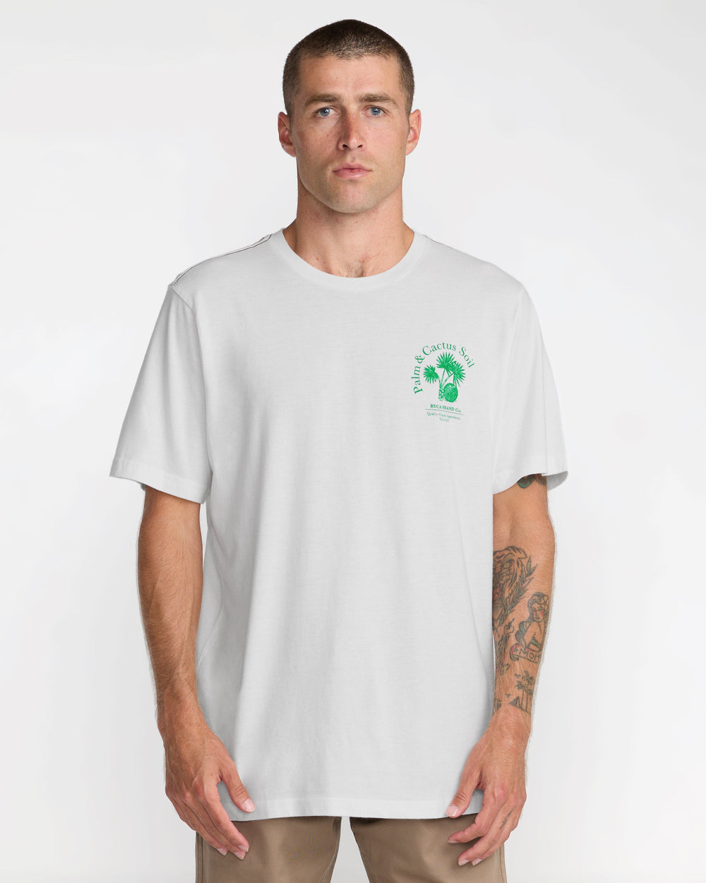 Soil Co Short Sleeve Tee - Antique White | RVCA on sale