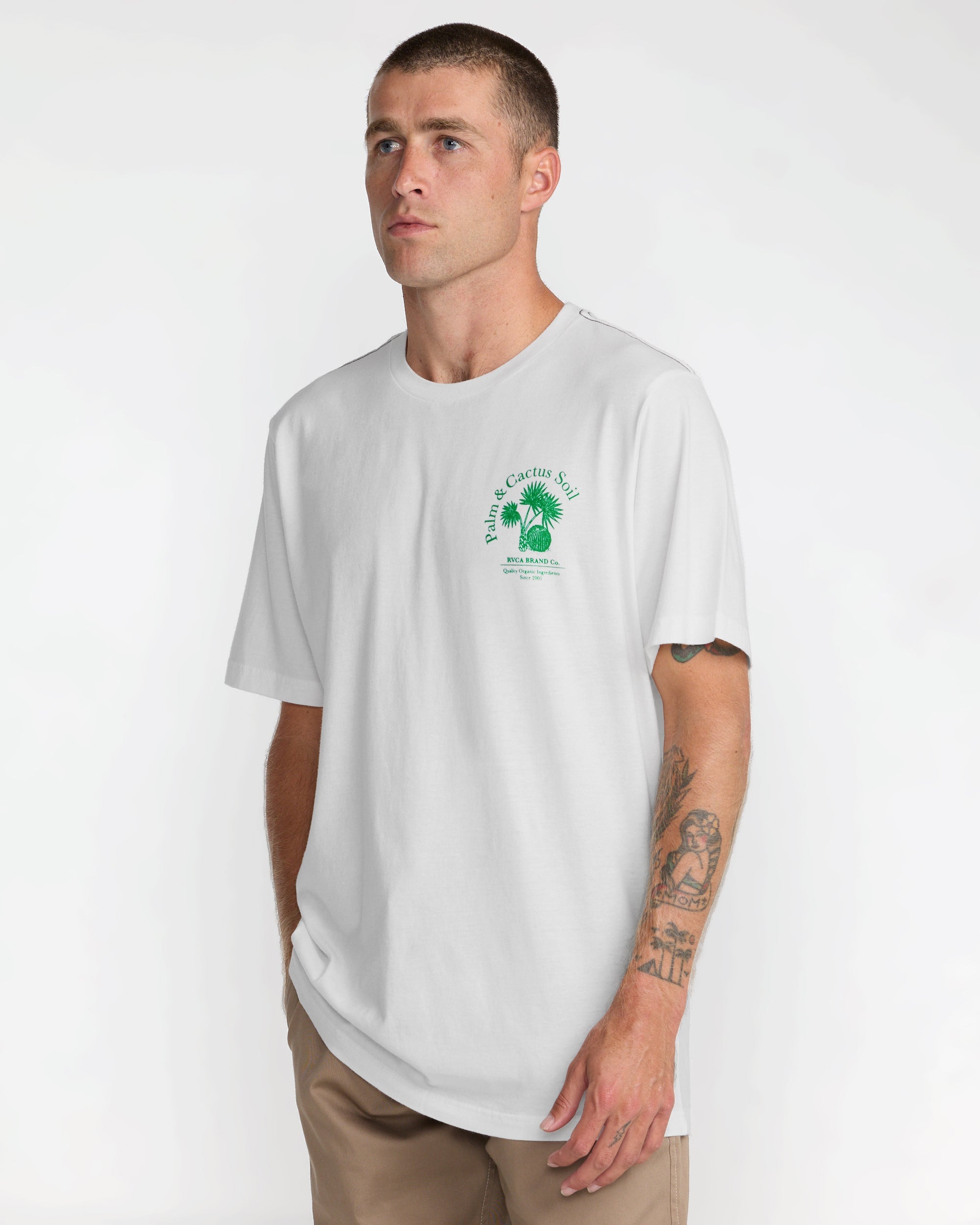 Soil Co Short Sleeve Tee - Antique White | RVCA on sale