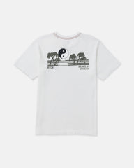 Balance Horizon Short Sleeve Tee - Antique White | RVCA discount