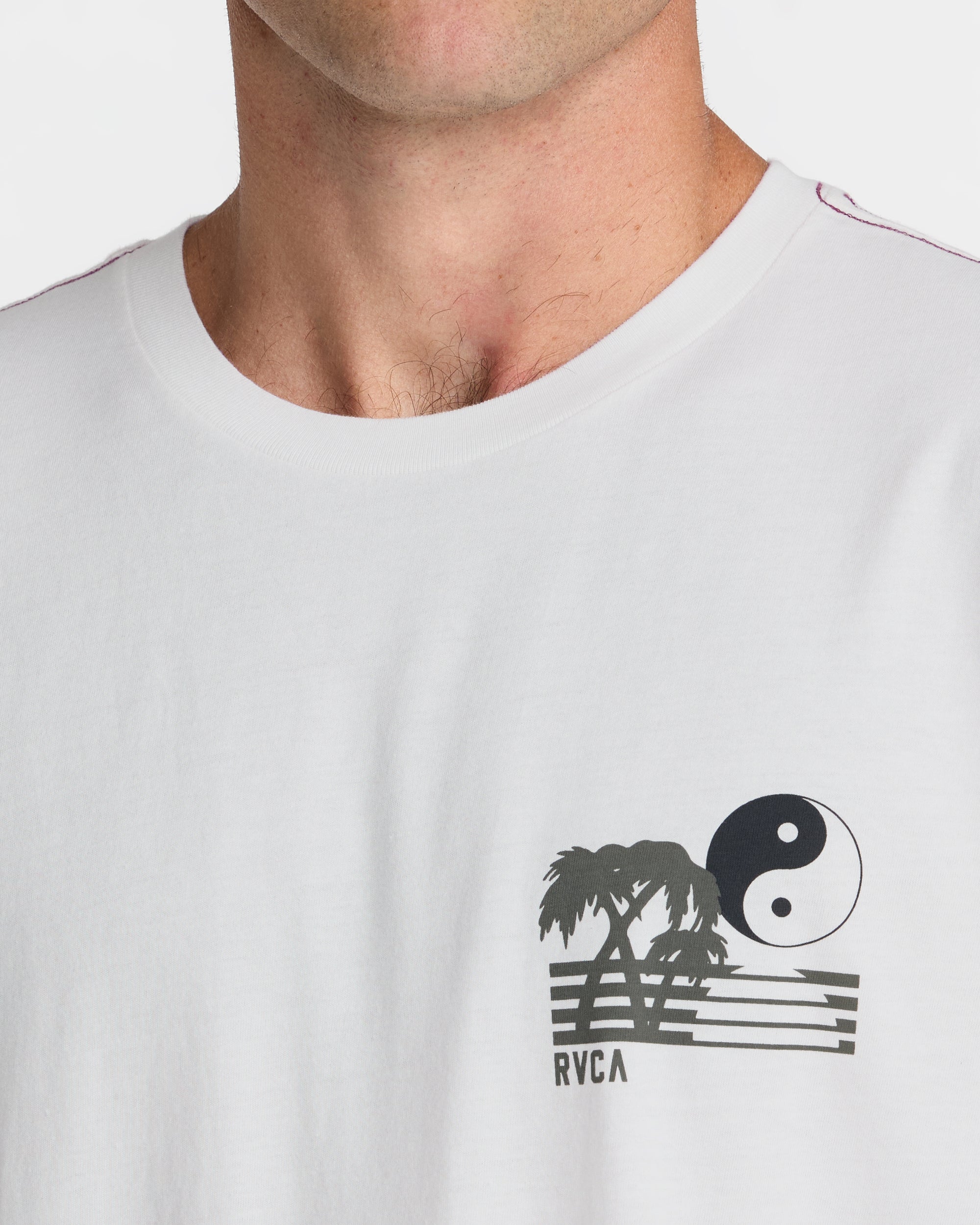 Balance Horizon Short Sleeve Tee - Antique White | RVCA discount