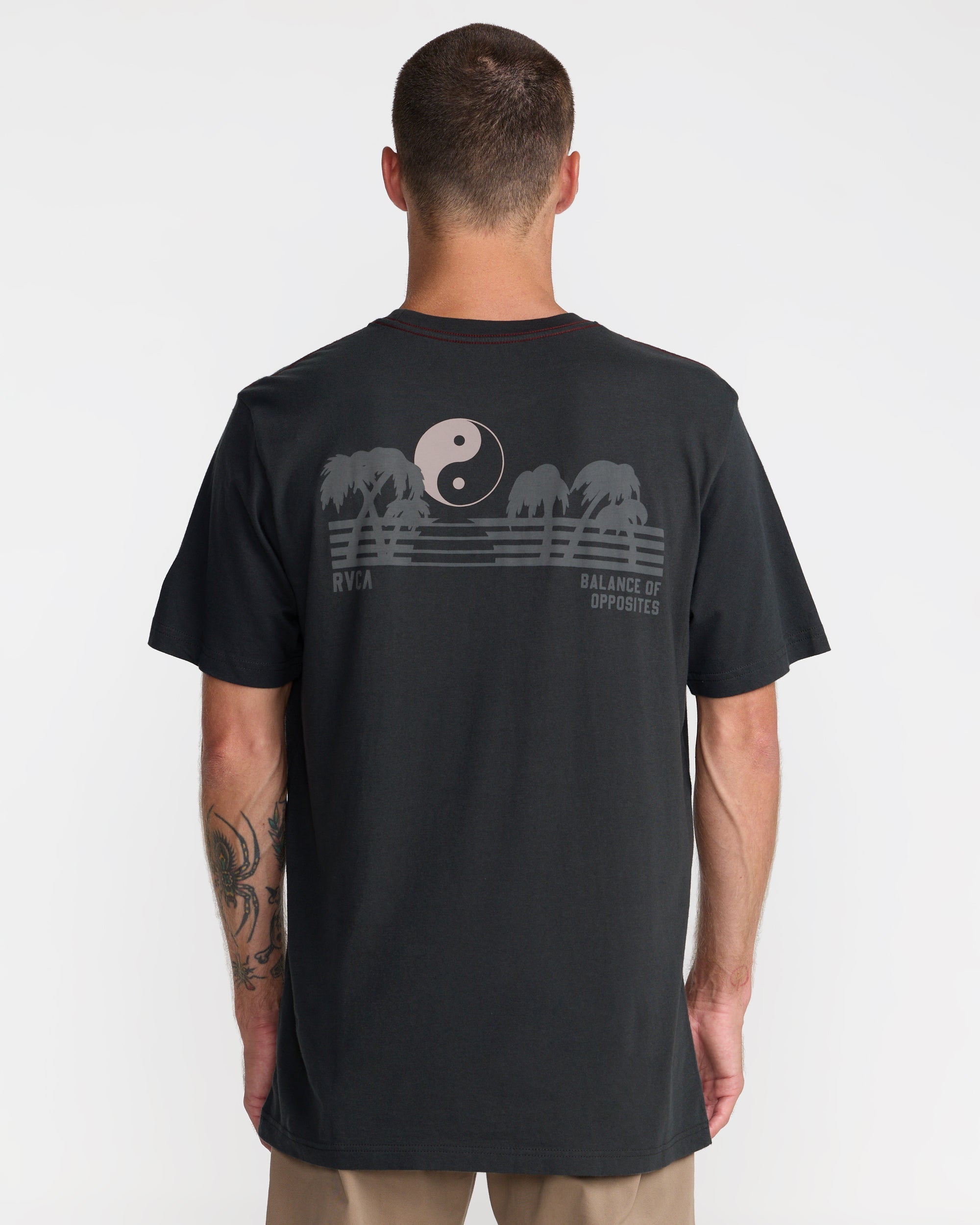 Balance Horizon Short Sleeve Tee - Pirate Black | RVCA outlet