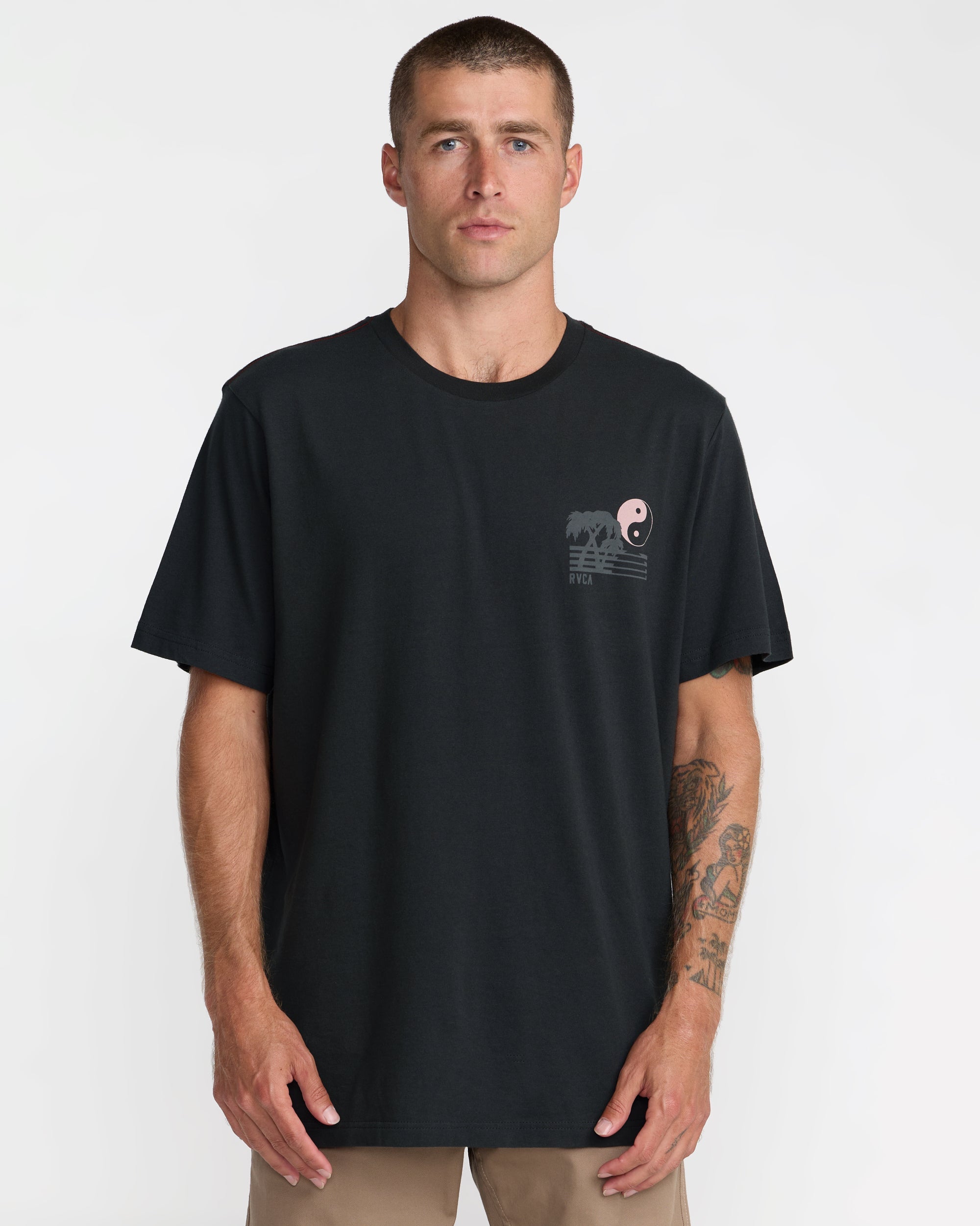 Balance Horizon Short Sleeve Tee - Pirate Black | RVCA outlet