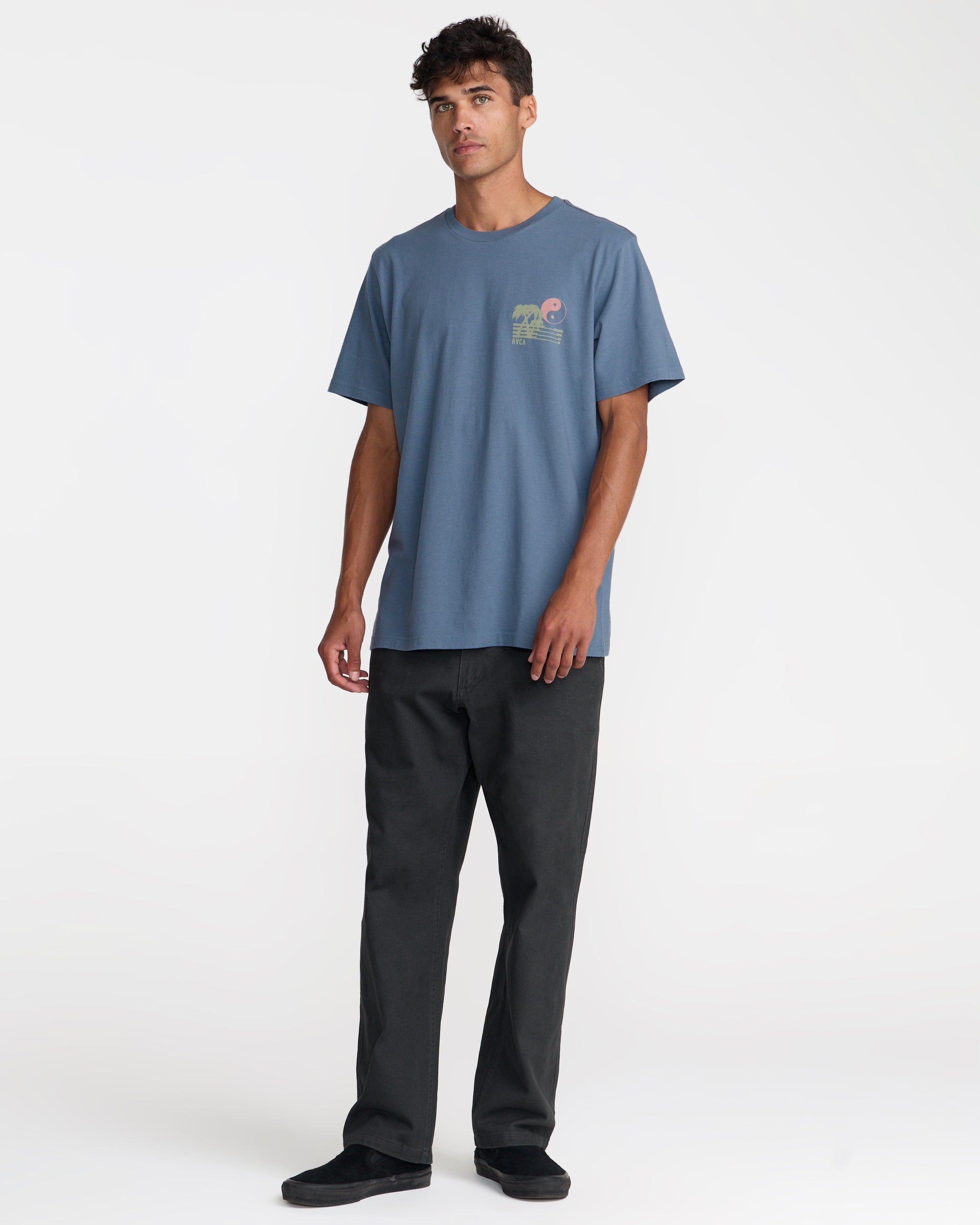 Balance Horizon Short Sleeve - Vintage Navy | RVCA sale