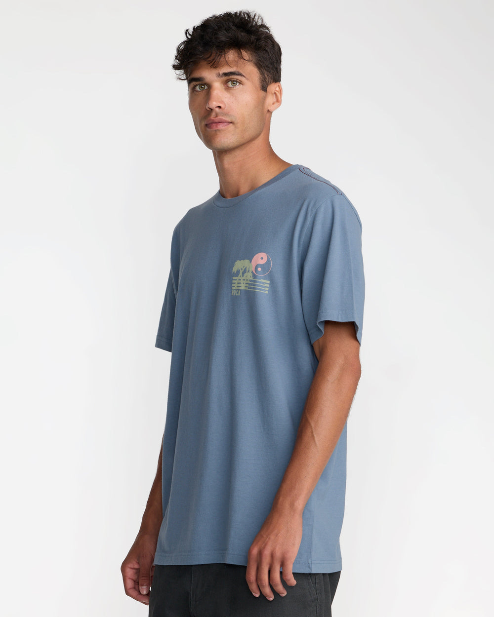 Balance Horizon Short Sleeve - Vintage Navy | RVCA sale