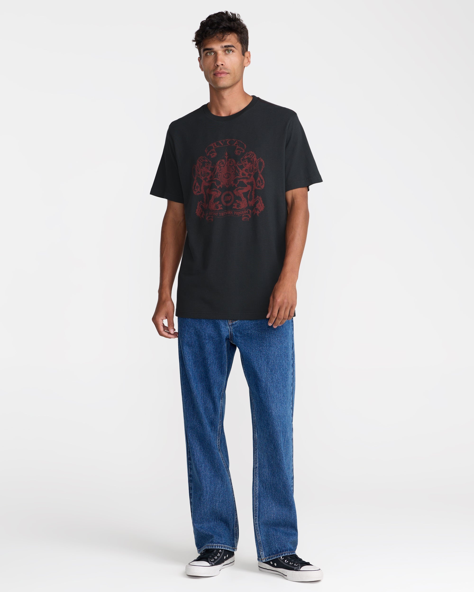 Lions Gate Short Sleeve Tee - Pirate Black | RVCA outlet