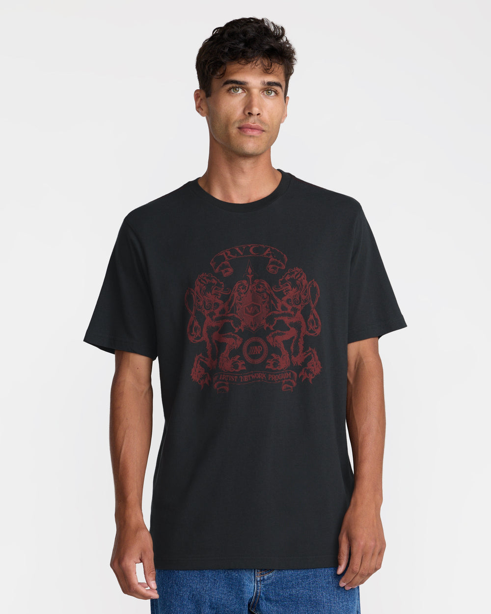Lions Gate Short Sleeve Tee - Pirate Black | RVCA outlet