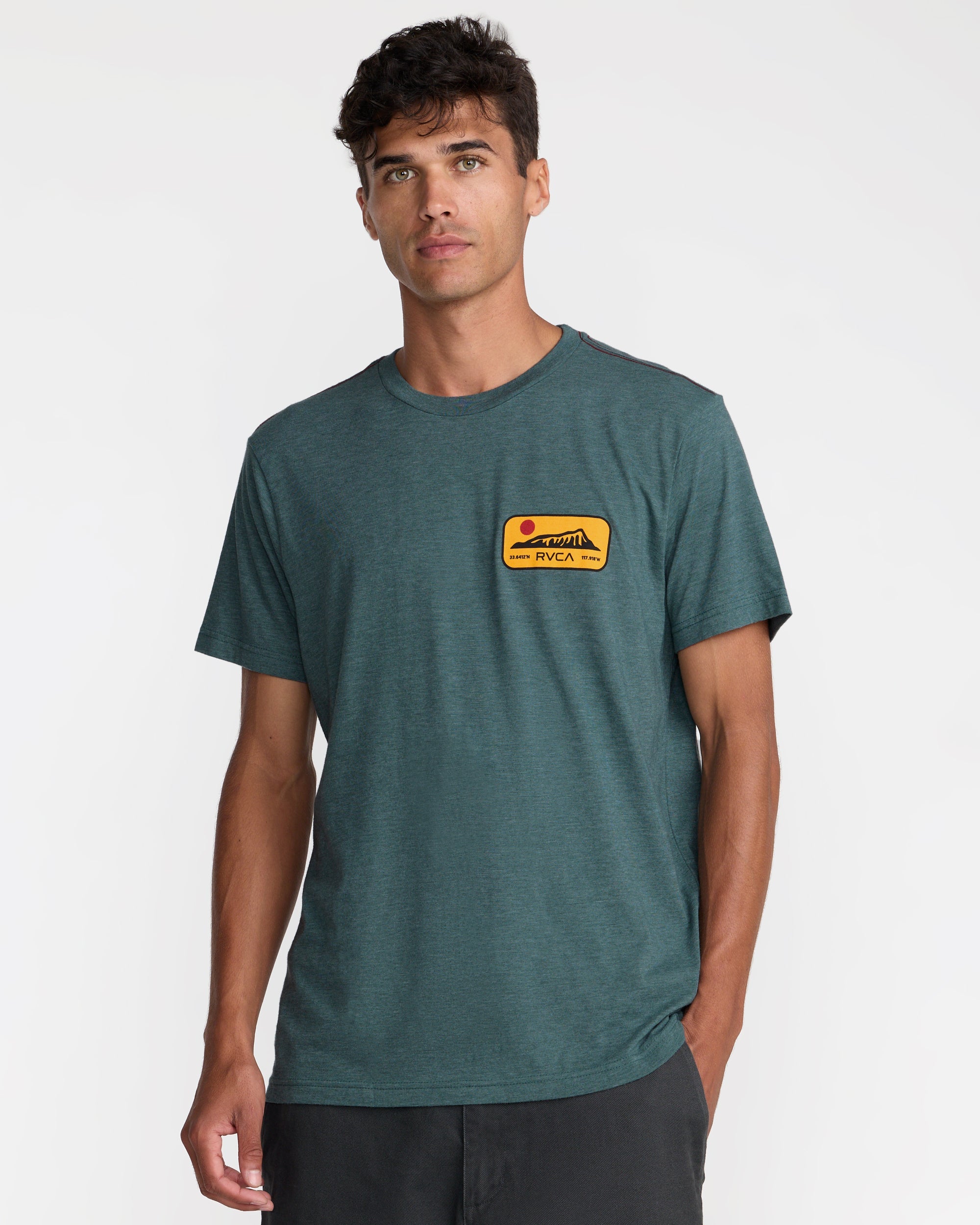 Island Time Short Sleeve Tee - Balsam Green | RVCA sale