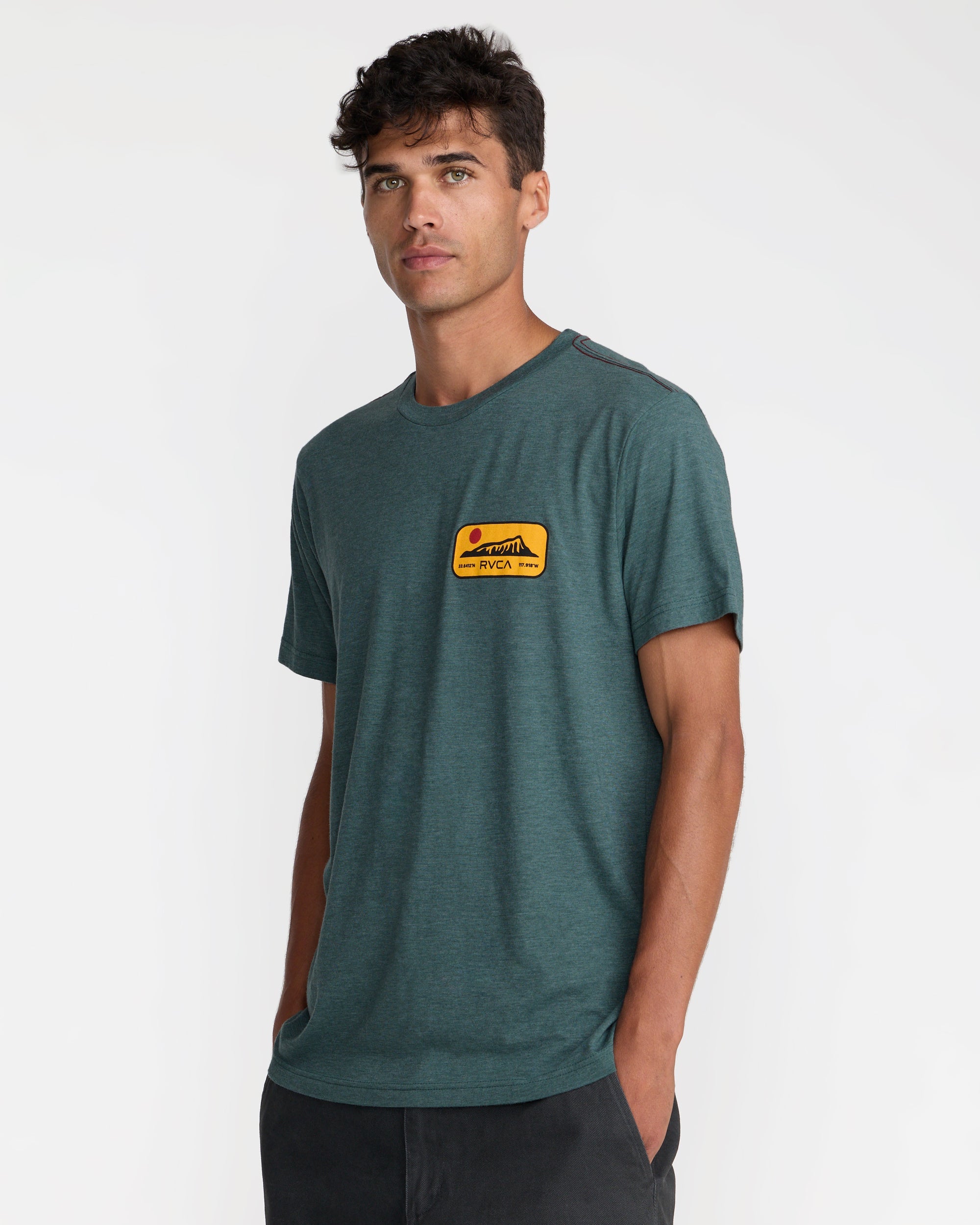 Island Time Short Sleeve Tee - Balsam Green | RVCA sale