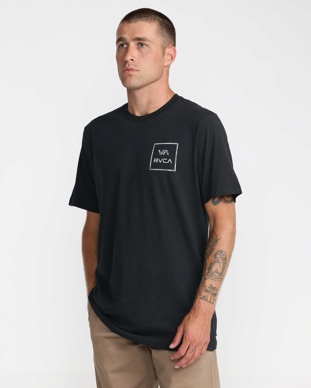 VA All The Way Short Sleeve Tee - Pirate Black | RVCA for sale
