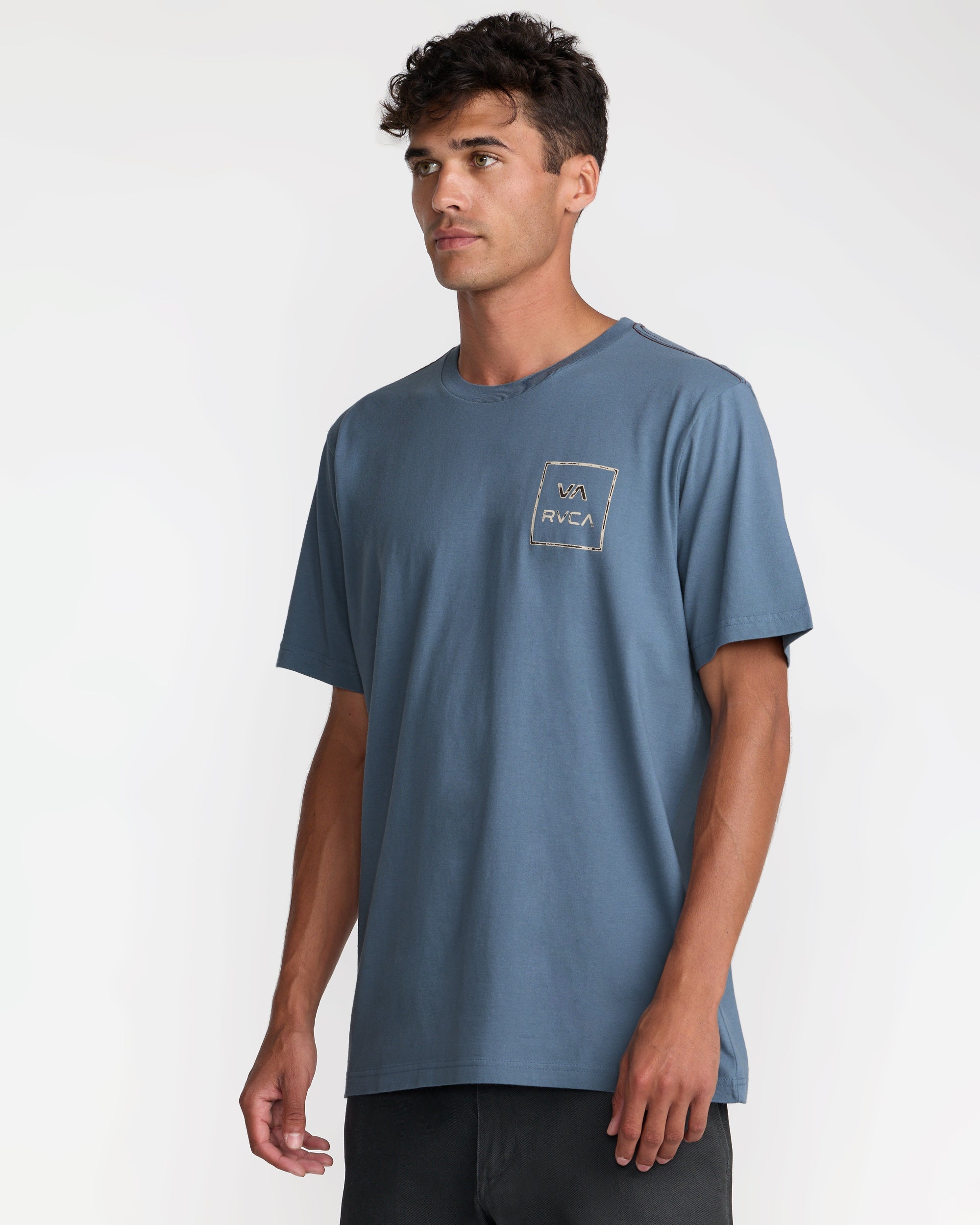 VA All The Way Short Sleeve Tee - Vintage Navy | RVCA US