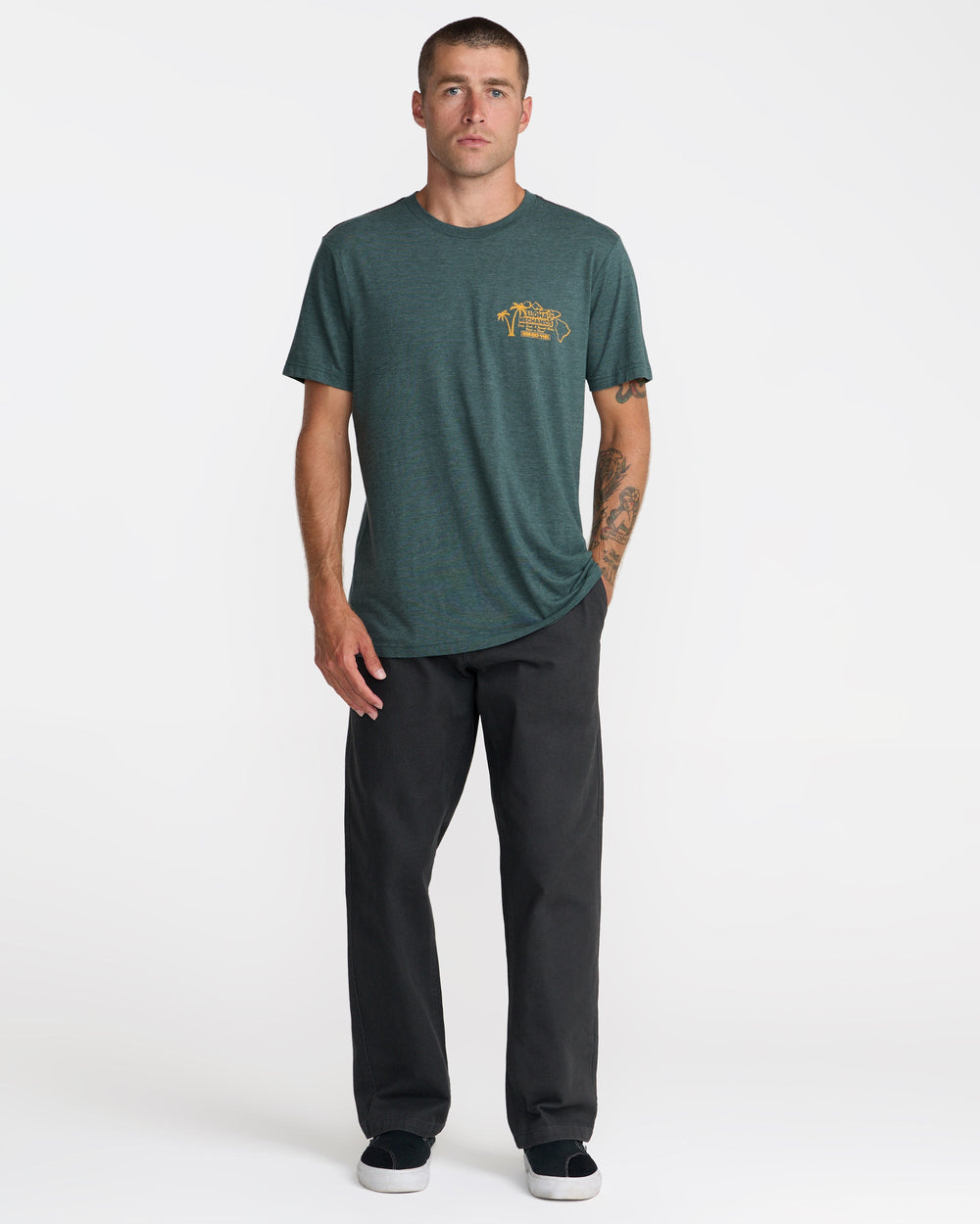 Aloha Mechanics Short Sleeve Tee - Balsam Green | RVCA online