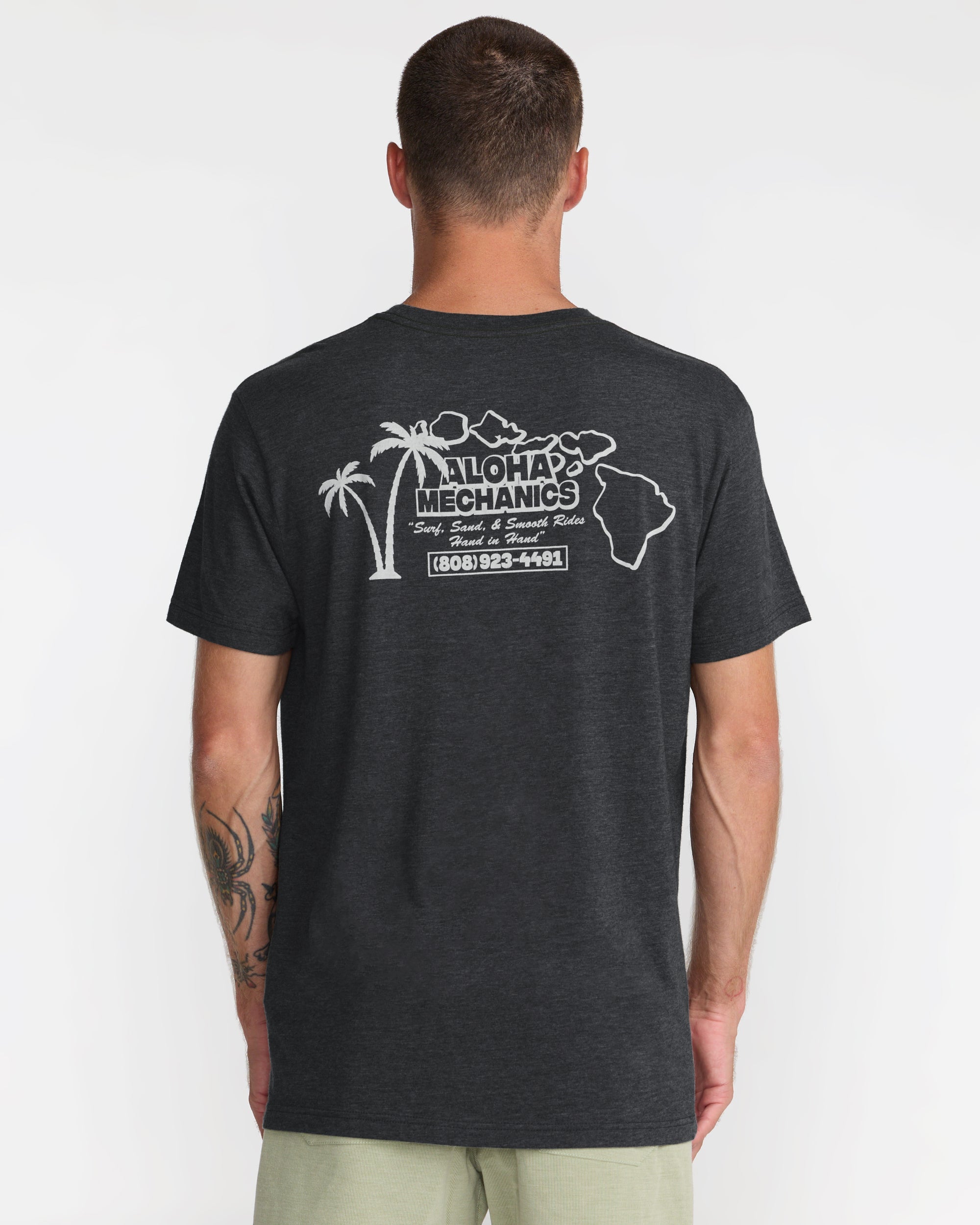 Aloha Mechanics Short Sleeve Tee - Pirate Black | RVCA US