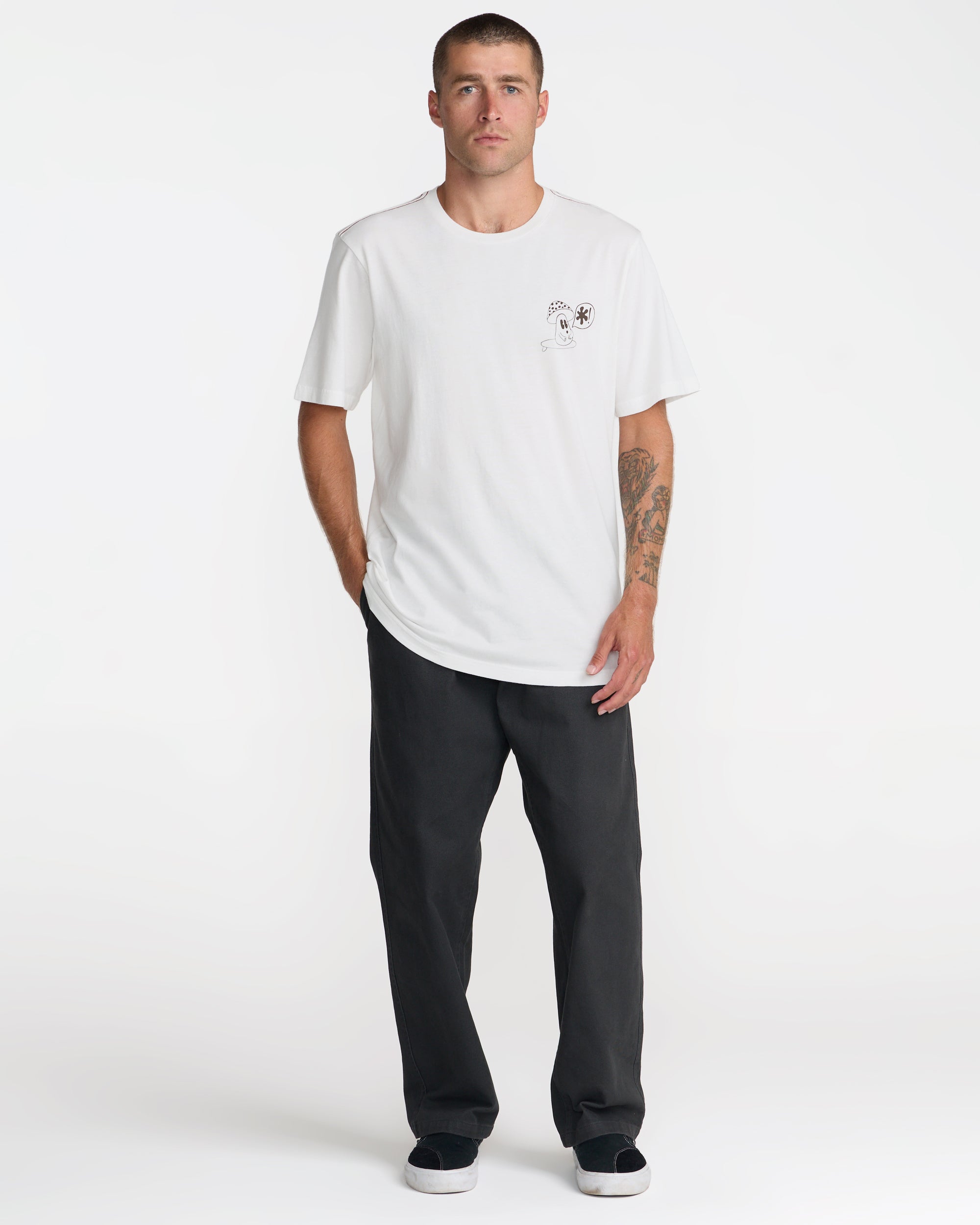 Bryce Bloom Short Sleeve Tee - Antique White | RVCA online