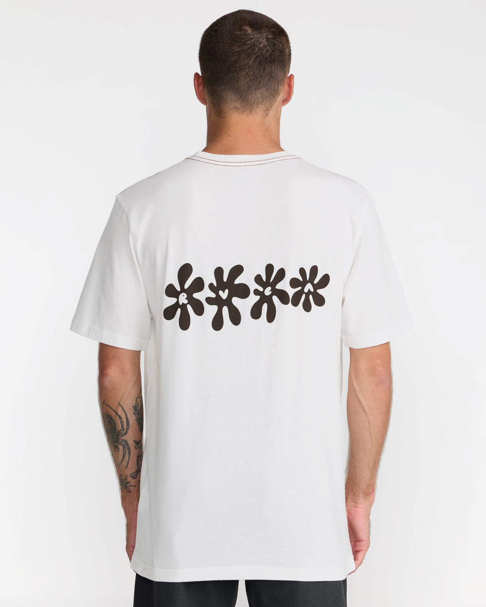 Bryce Bloom Short Sleeve Tee - Antique White | RVCA online