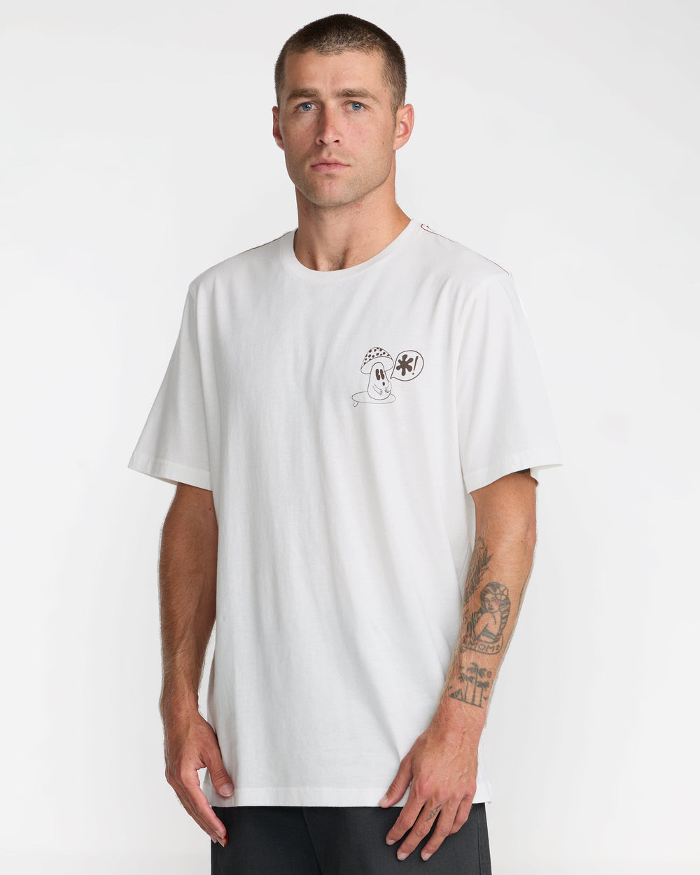 Bryce Bloom Short Sleeve Tee - Antique White | RVCA online
