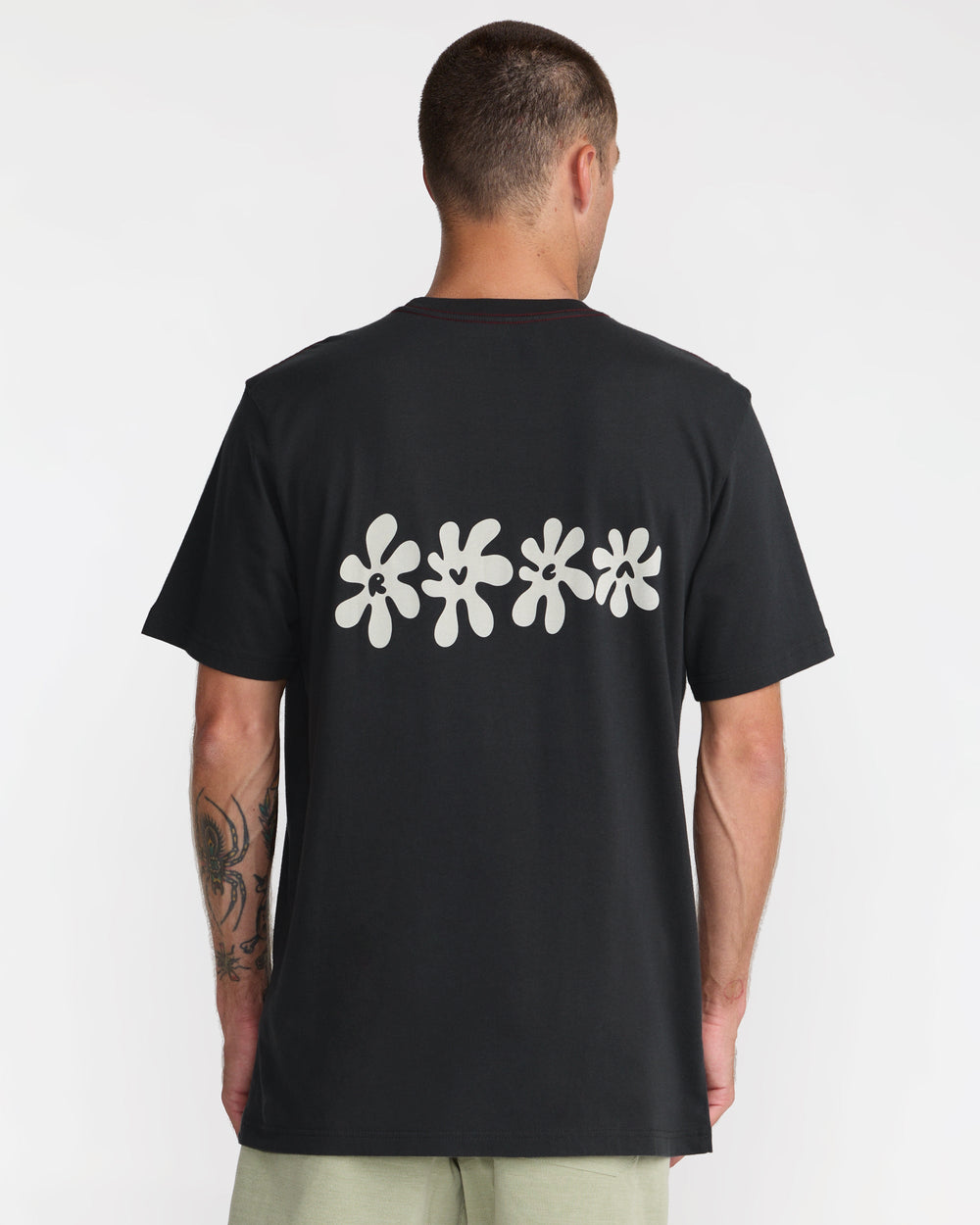 Bryce Bloom Short Sleeve Tee - Pirate Black | RVCA discount