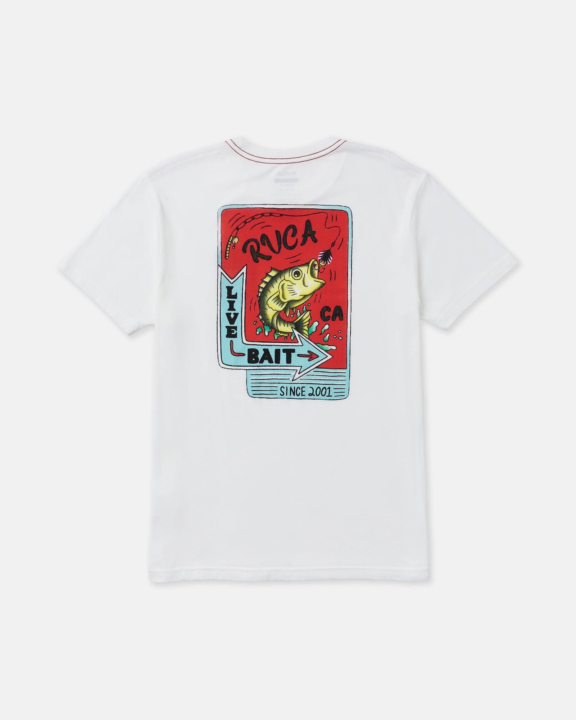 Live Bait Short Sleeve Tee - Antique White | RVCA sale