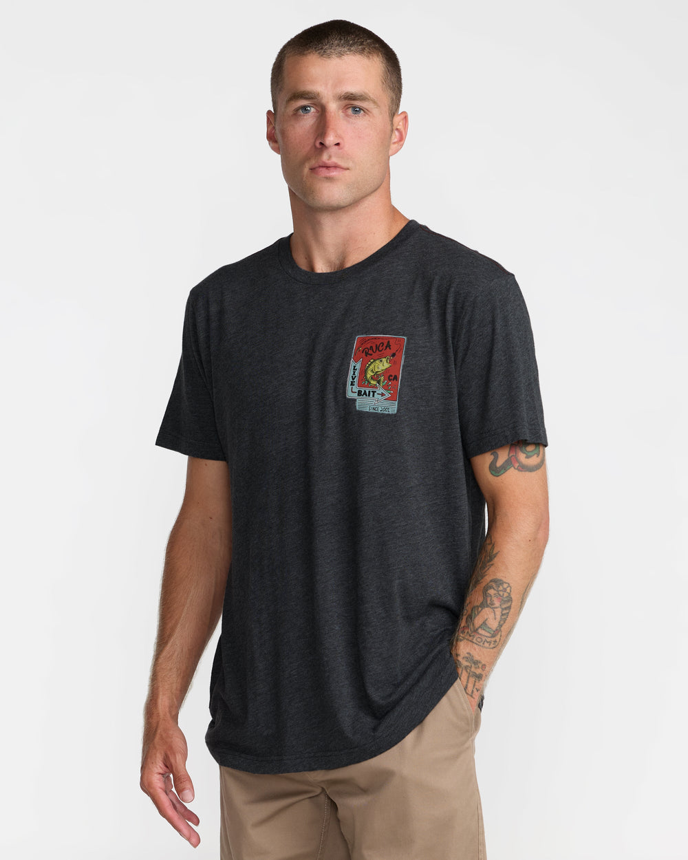 Live Bait Short Sleeve Tee - Black | RVCA near me