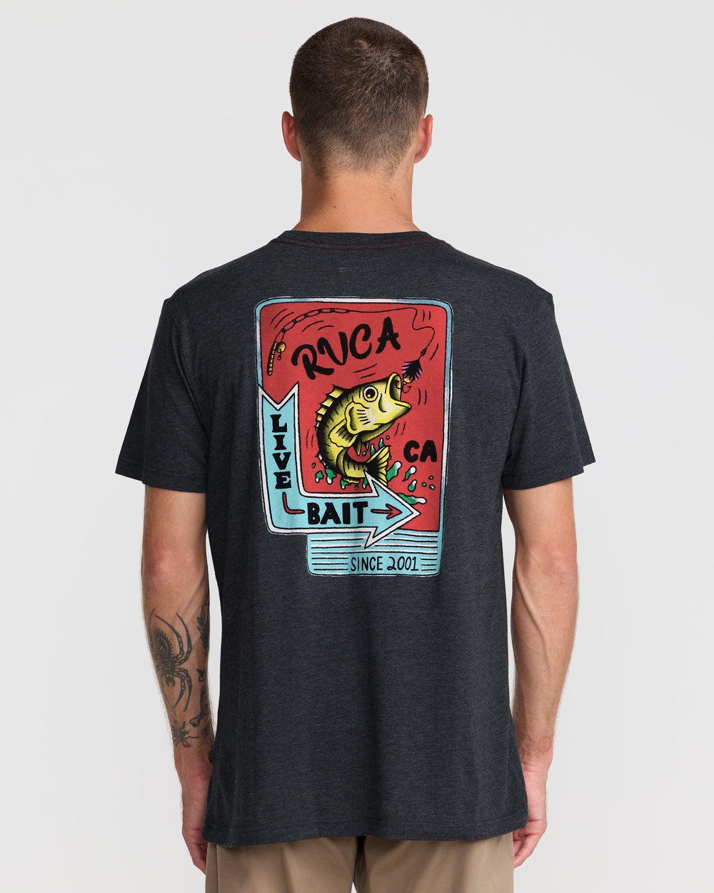 Live Bait Short Sleeve Tee - Black | RVCA near me
