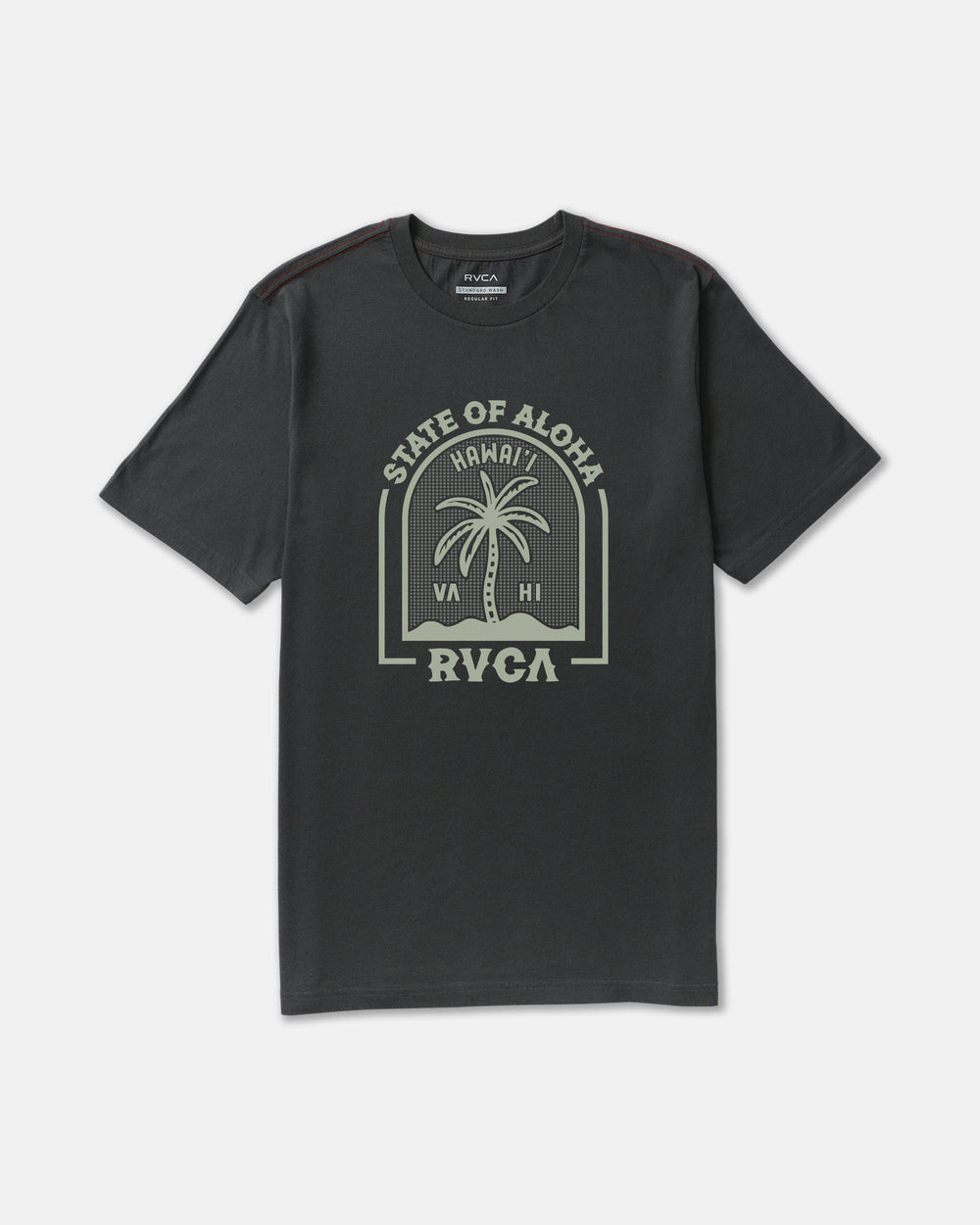 Hawaii Headstone Short Sleeve Tee - Pirate Black | RVCA discount