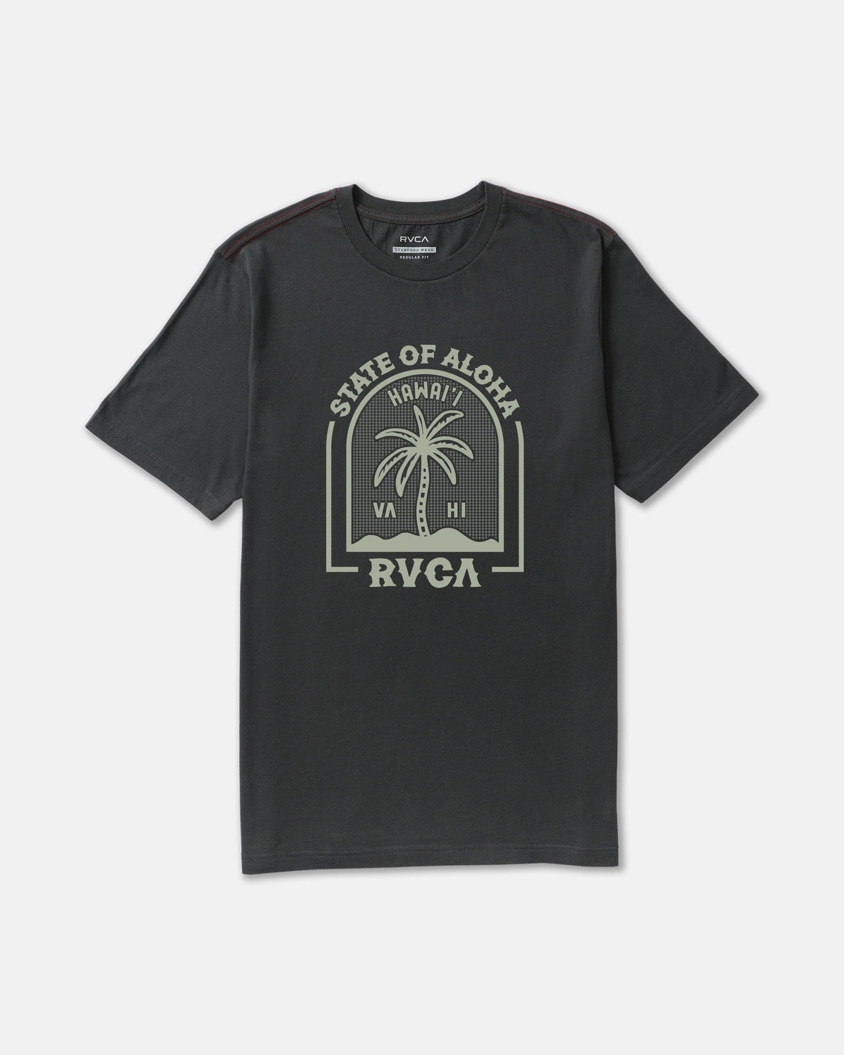 Hawaii Headstone Short Sleeve Tee - Pirate Black | RVCA discount