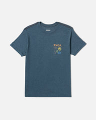 Deep Think Short Sleeve Tee - Duck Blue | RVCA outlet