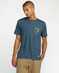 Deep Think Short Sleeve Tee - Duck Blue | RVCA outlet