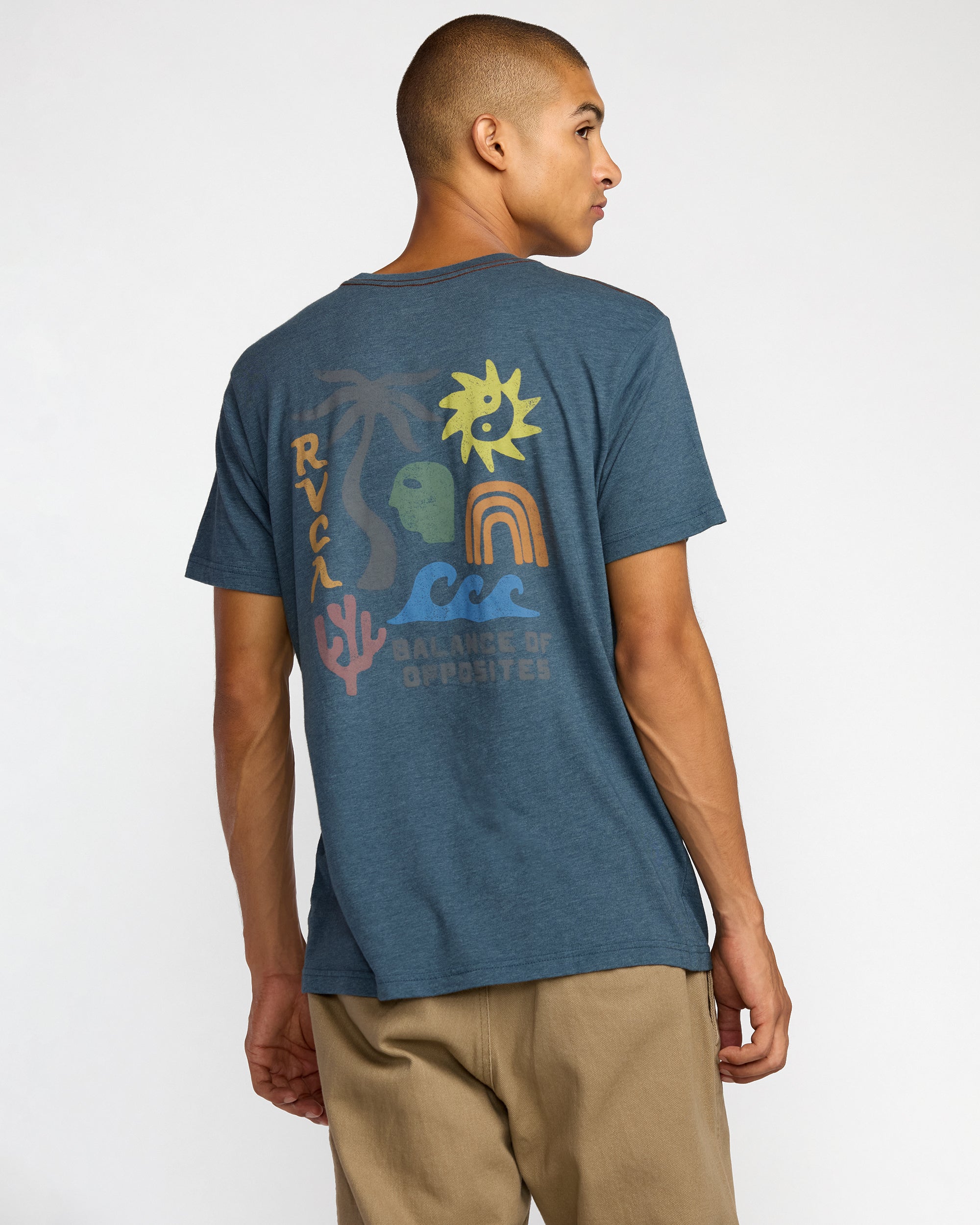 Deep Think Short Sleeve Tee - Duck Blue | RVCA outlet