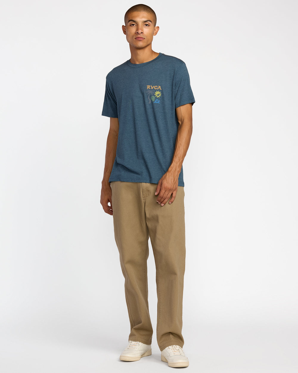 Deep Think Short Sleeve Tee - Duck Blue | RVCA outlet