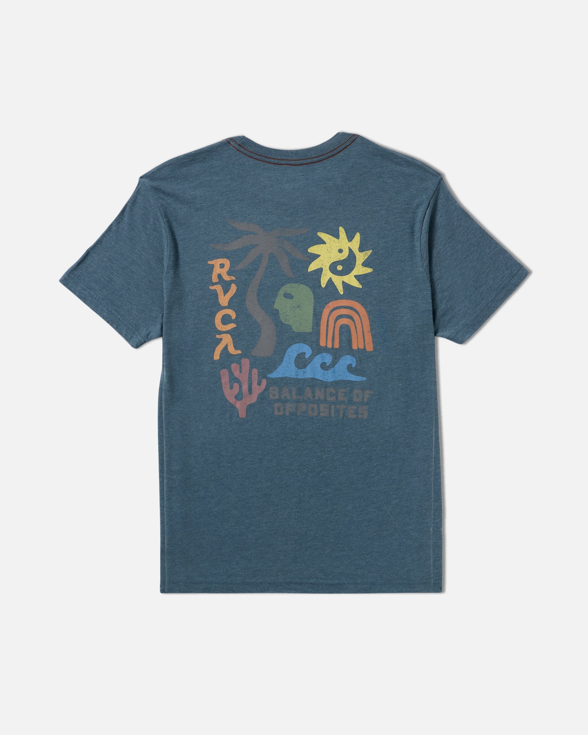 Deep Think Short Sleeve Tee - Duck Blue | RVCA outlet