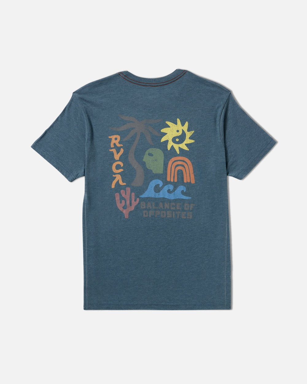 Deep Think Short Sleeve Tee - Duck Blue | RVCA outlet