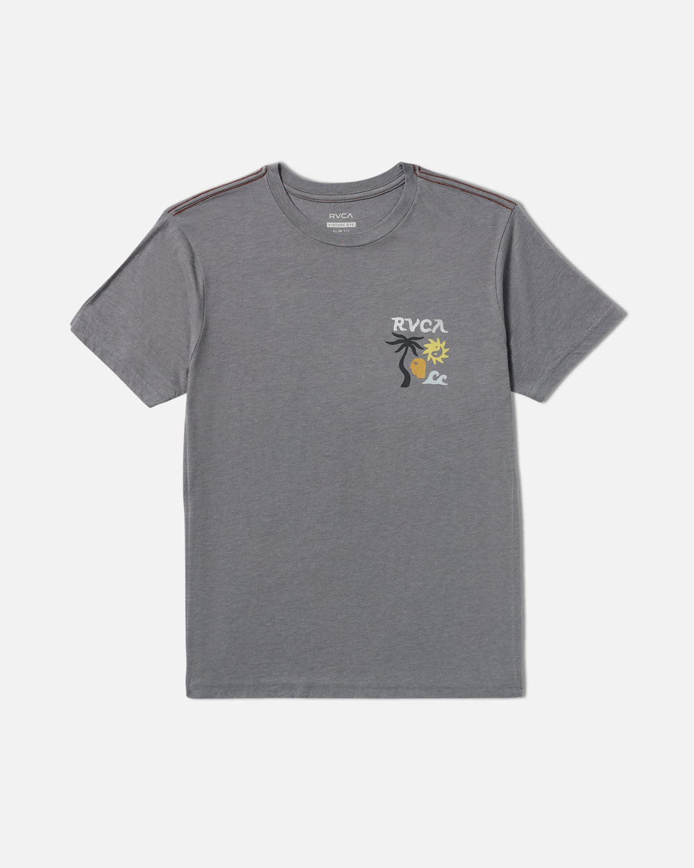 Deep Think Short Sleeve Tee - Smoke | RVCA online
