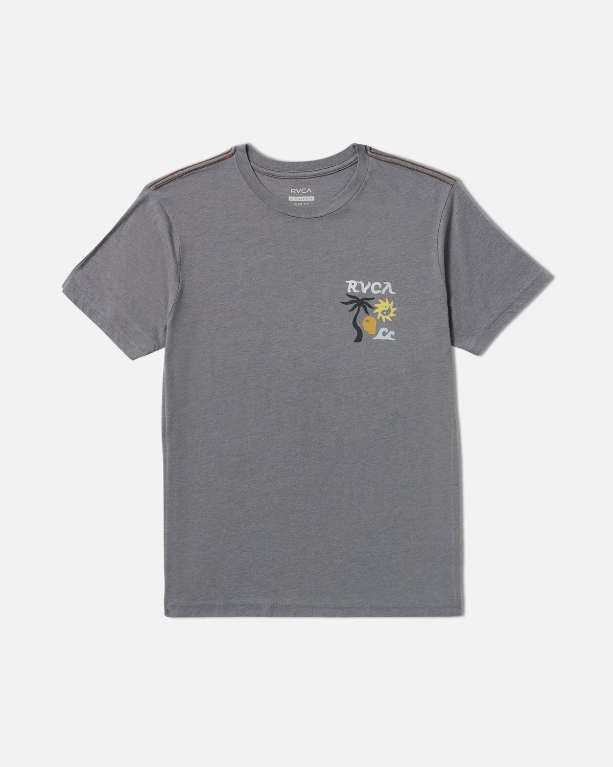 Deep Think Short Sleeve Tee - Smoke | RVCA online