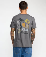 Deep Think Short Sleeve Tee - Smoke | RVCA online