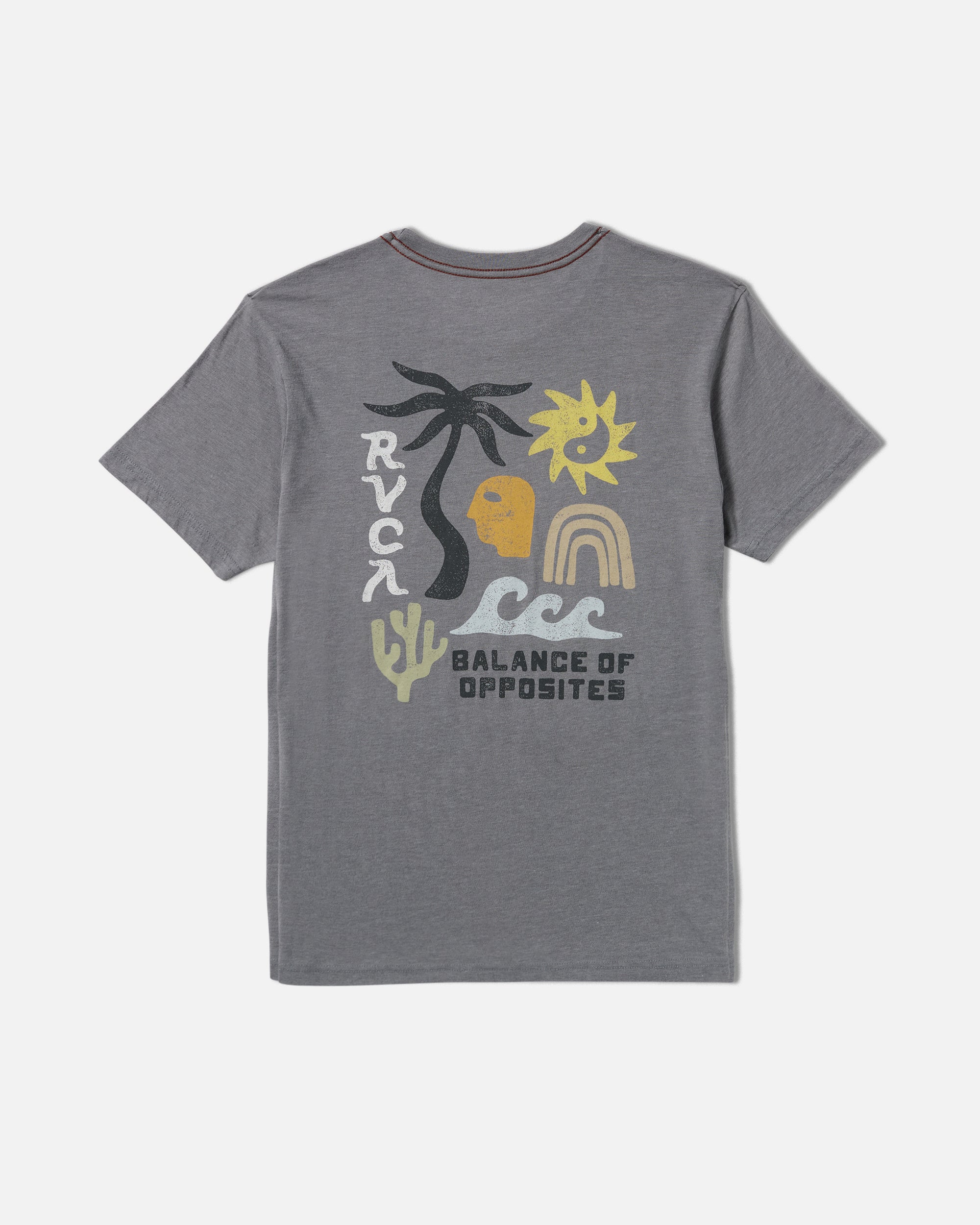 Deep Think Short Sleeve Tee - Smoke | RVCA online