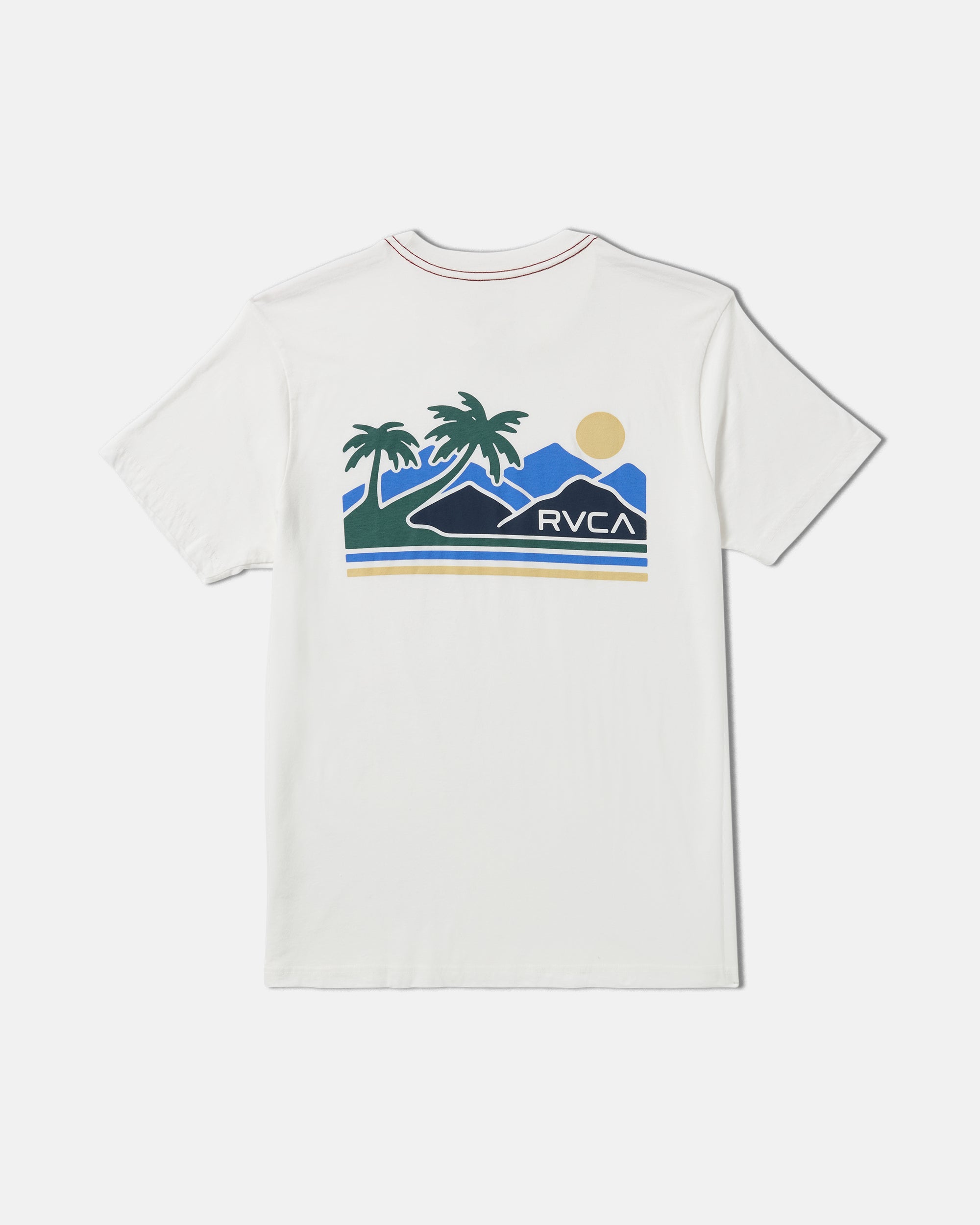 Palm Trail Short Sleeve Tee - Antique White | RVCA near me