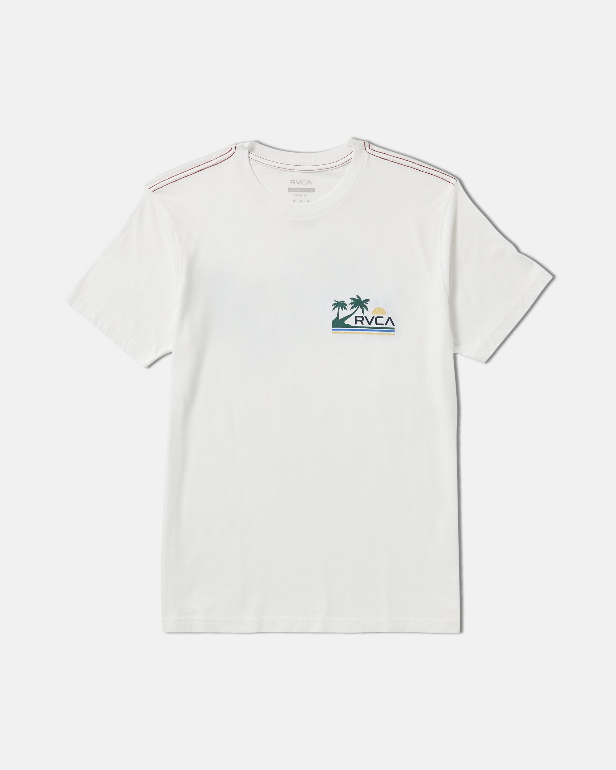Palm Trail Short Sleeve Tee - Antique White | RVCA near me