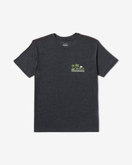 Palm Trail Short Sleeve Tee - Black | RVCA for sale