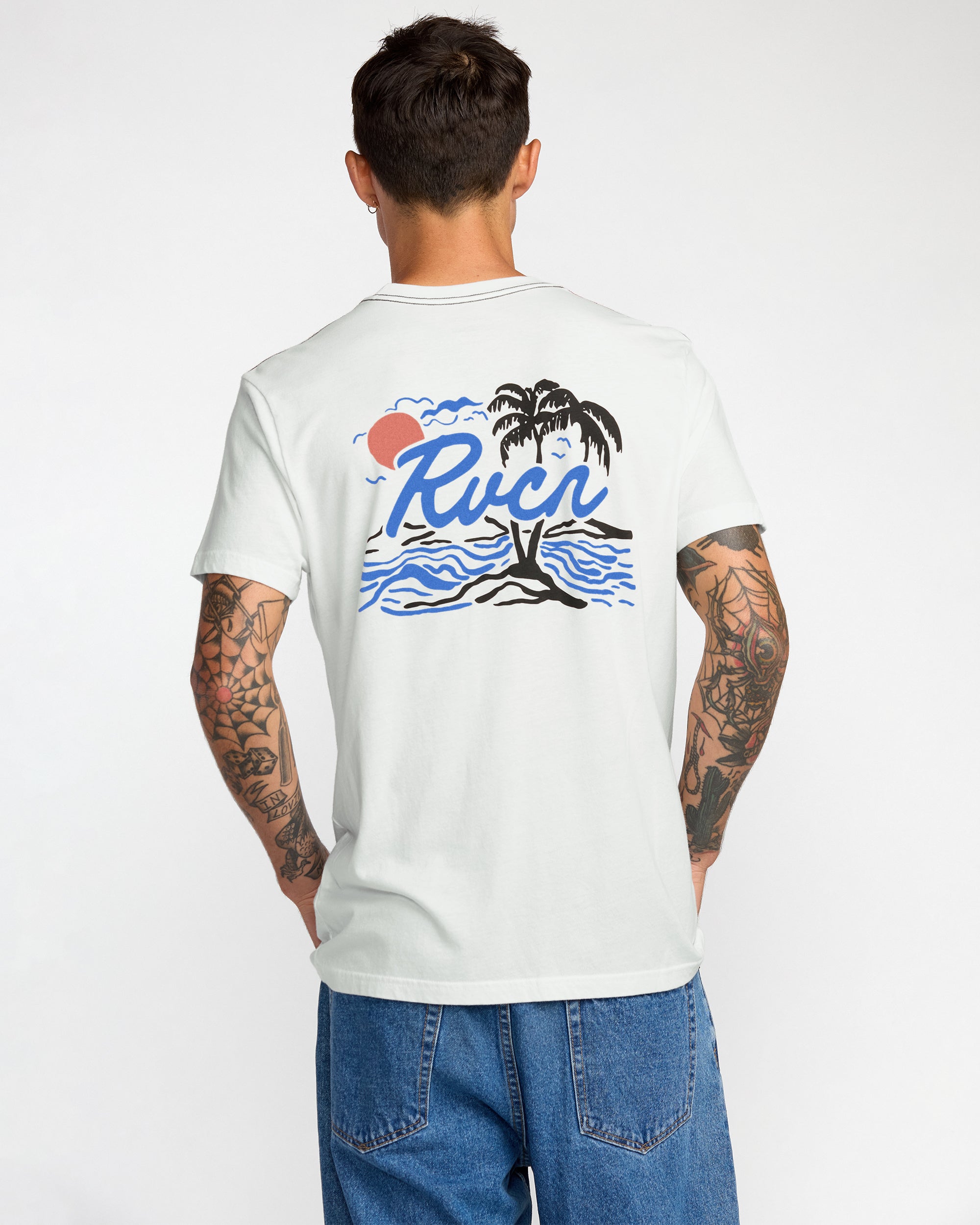 Currents Short Sleeve Tee - Antique White | RVCA online