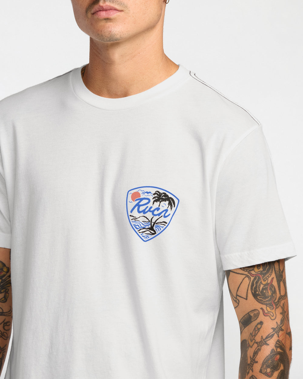 Currents Short Sleeve Tee - Antique White | RVCA online
