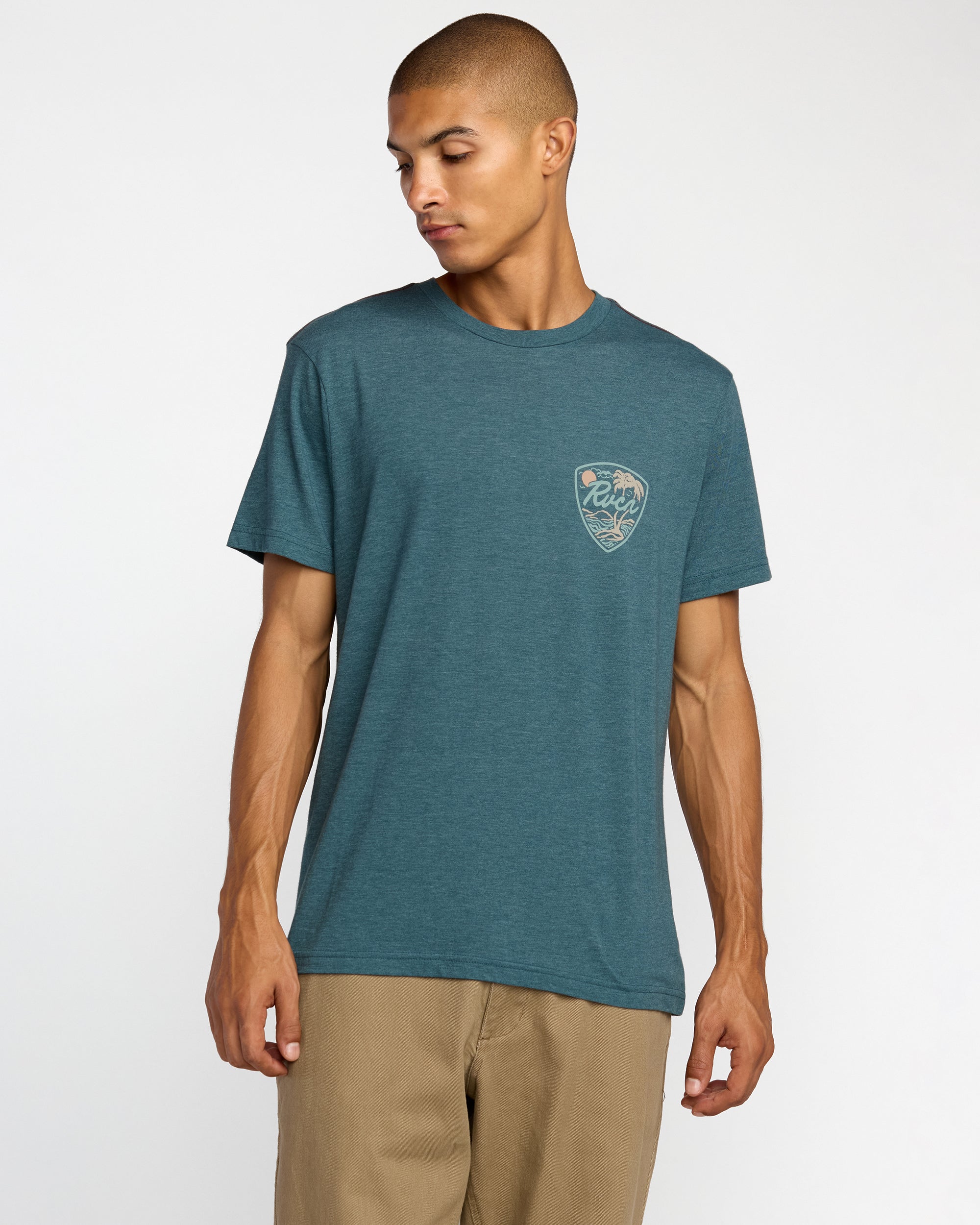 Currents Short Sleeve Tee - Duck Blue | RVCA near me