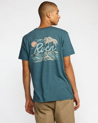 Currents Short Sleeve Tee - Duck Blue | RVCA near me