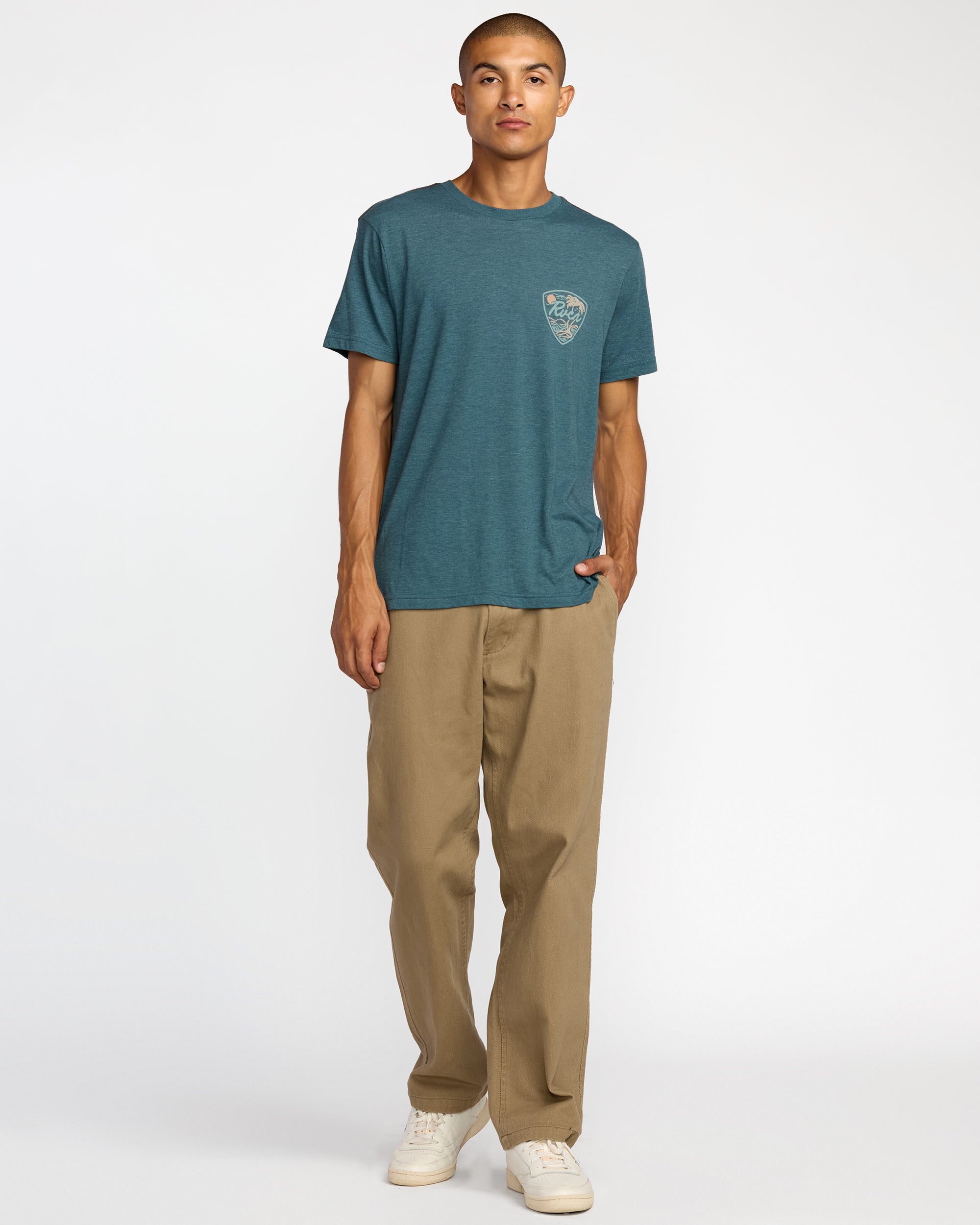 Currents Short Sleeve Tee - Duck Blue | RVCA near me