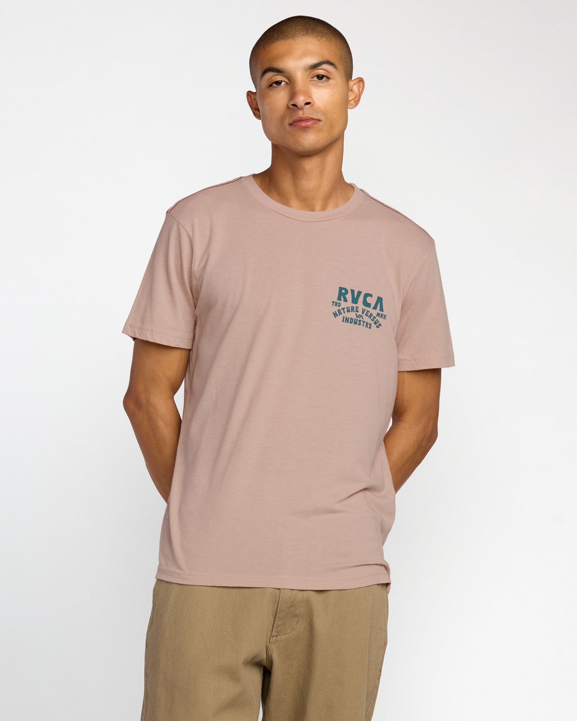 RVCA Ridge Short Sleeve Tee - Pale Mauve | RVCA near me