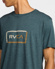 Bonded Short Sleeve Tee - Duck Blue | RVCA discount