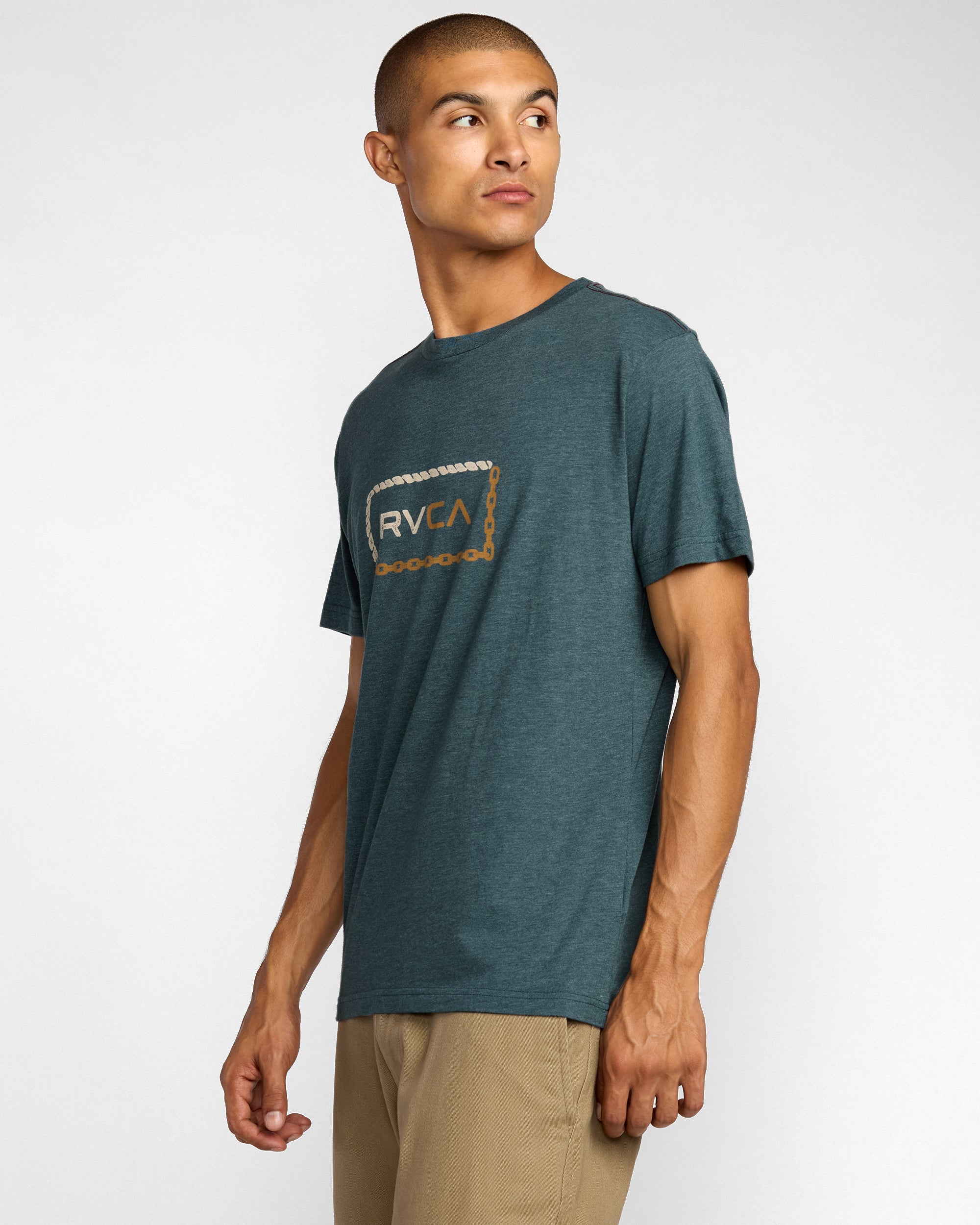 Bonded Short Sleeve Tee - Duck Blue | RVCA discount
