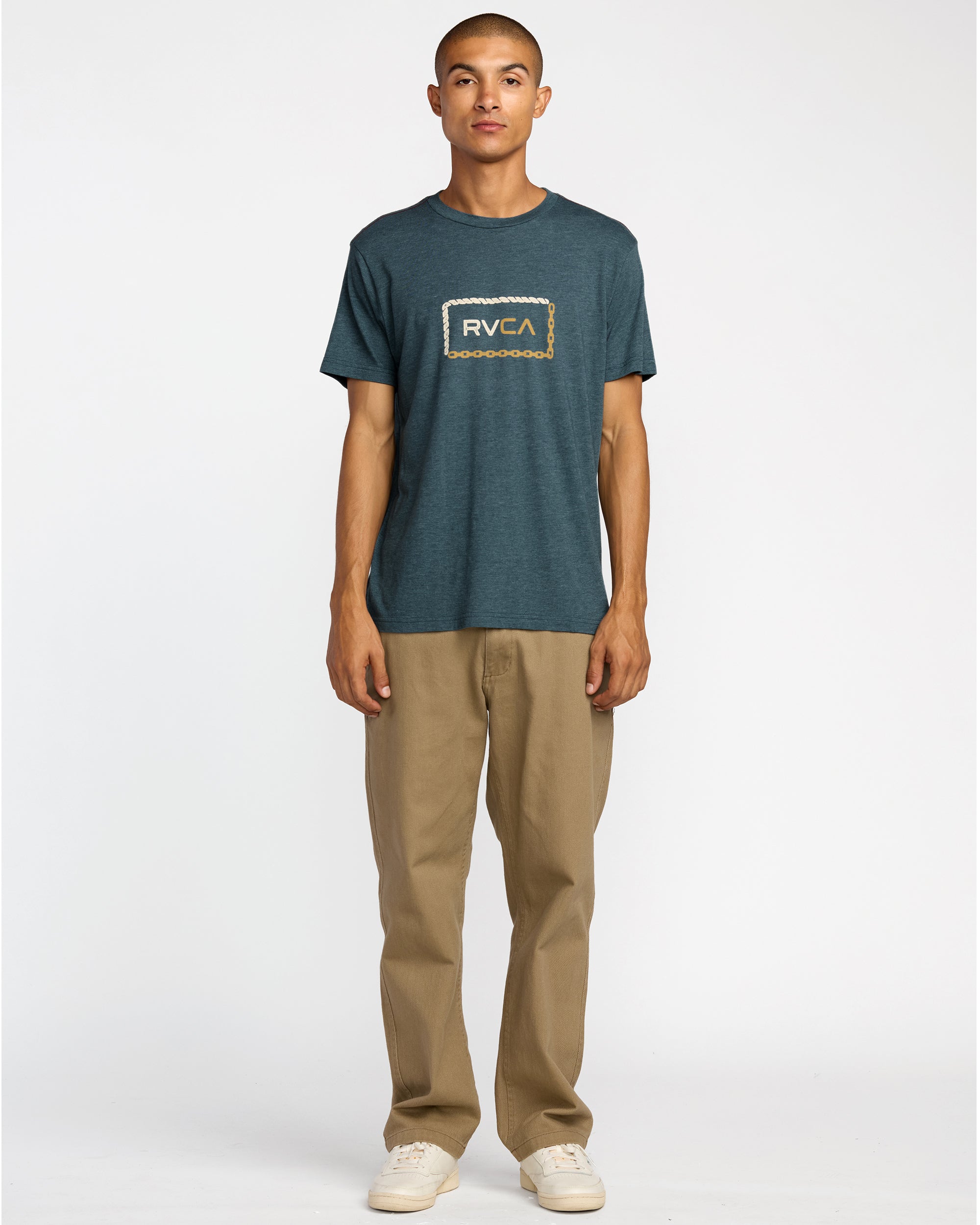 Bonded Short Sleeve Tee - Duck Blue | RVCA discount