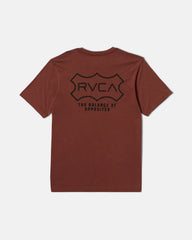 Genuine RVCA Short Sleeve Tee - Red Earth | RVCA online