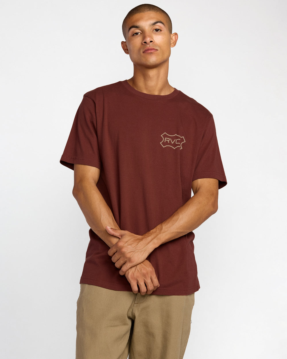 Genuine RVCA Short Sleeve Tee - Red Earth | RVCA online